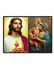 Jesus Christ - Mother Mary Laminated Photo - 11x13 Inches, Divine Blessings For Home & Office And Temple Decoration (F16418)