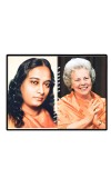 Paramahansa YoganandaSri Daya Mata Laminated Photo - 7x9 Inches, Divine Blessings For Home & Office And Temple Decoration (F16171)