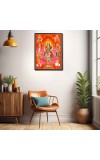 Nava Durga Laminated Photo - 7x9 Inches, Divine Blessings for Home & Office and Temple Decoration