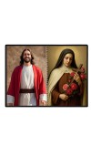 Jesus Christ - St. Therese Of Lisieux Laminated Photo - 11x13 Inches, Divine Blessings For Home & Office And Temple Decoration (F16408)