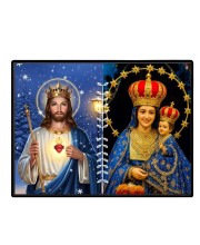 Jesus Lady Of Velankanni Laminated Photo - 11x13 Inches, Divine Blessings For Home & Office And Temple Decoration (F16199)