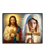 Jesus Christ - Our Lady Of Perpetual Help Laminated Photo - 11x13 Inches, Divine Blessings For Home & Office And Temple Decoration (F16267)