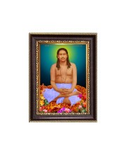 Nigamananda Paramahansa Digital Print Photo 10.7x12.7 inches - Vibrant Religious Wall Art for Home or Office Decor.