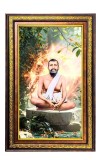 Ramakrishna Paramahamsa Digital Golden Balck Color Photo Frame | Hindu Religious Wall Decor | 18x24 Inches - Inspirational Wall Art For Office, Home Decor - Ideal Spiritual Gift (F16620)