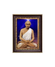 Sri Yogi Raj Shyamacharan Lahiri Digital Print Photo 6.7x8.7 inches - Vibrant Religious Wall Art for Home, Office and Temple Decor.