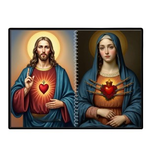 Jesus Christ - Our Lady Of Sorrows Laminated Photo - 11x13 Inches, Divine Blessings For Home & Office And Temple Decoration (F16343)