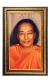 Paramahamsa Yogananda Digital Golden Balck Color Photo Frame | Hindu Religious Wall Decor | 10x16 Inches - Inspirational Wall Art For Office, Home Decor - Ideal Spiritual Gift (F16625)