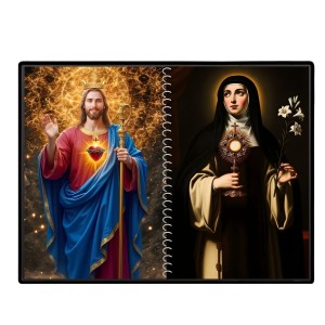 Immaculate Heart Of Mary Laminated Photo - 13x15 Inches, Divine Blessings For Home & Office And Temple Decoration (F16447)