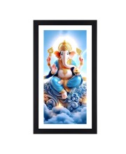 Lord Ganesh Colored Photograph |Vibrant Wall Art|Devotional wall art |Ideal for Home or Office Decor or Puja room