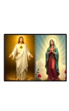 Esus Christ - Blessed Virgin Mary Laminated Photo - 11x13 Inches, Divine Blessings For Home & Office And Temple Decoration (F16429)