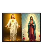 Esus Christ - Blessed Virgin Mary Laminated Photo - 11x13 Inches, Divine Blessings For Home & Office And Temple Decoration (F16429)