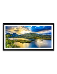 Nature Landscape Floating Frame Scenery Digital Print - (I5733) - 12x24 inch Modern Nature Wall Art for Living Room, Bedroom, Office, Hotels, Drawing Room