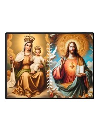 Jesus Lady Of FatimaLaminated Photo - 9x11 Inches, Divine Blessings For Home & Office And Temple Decoration (F16233)