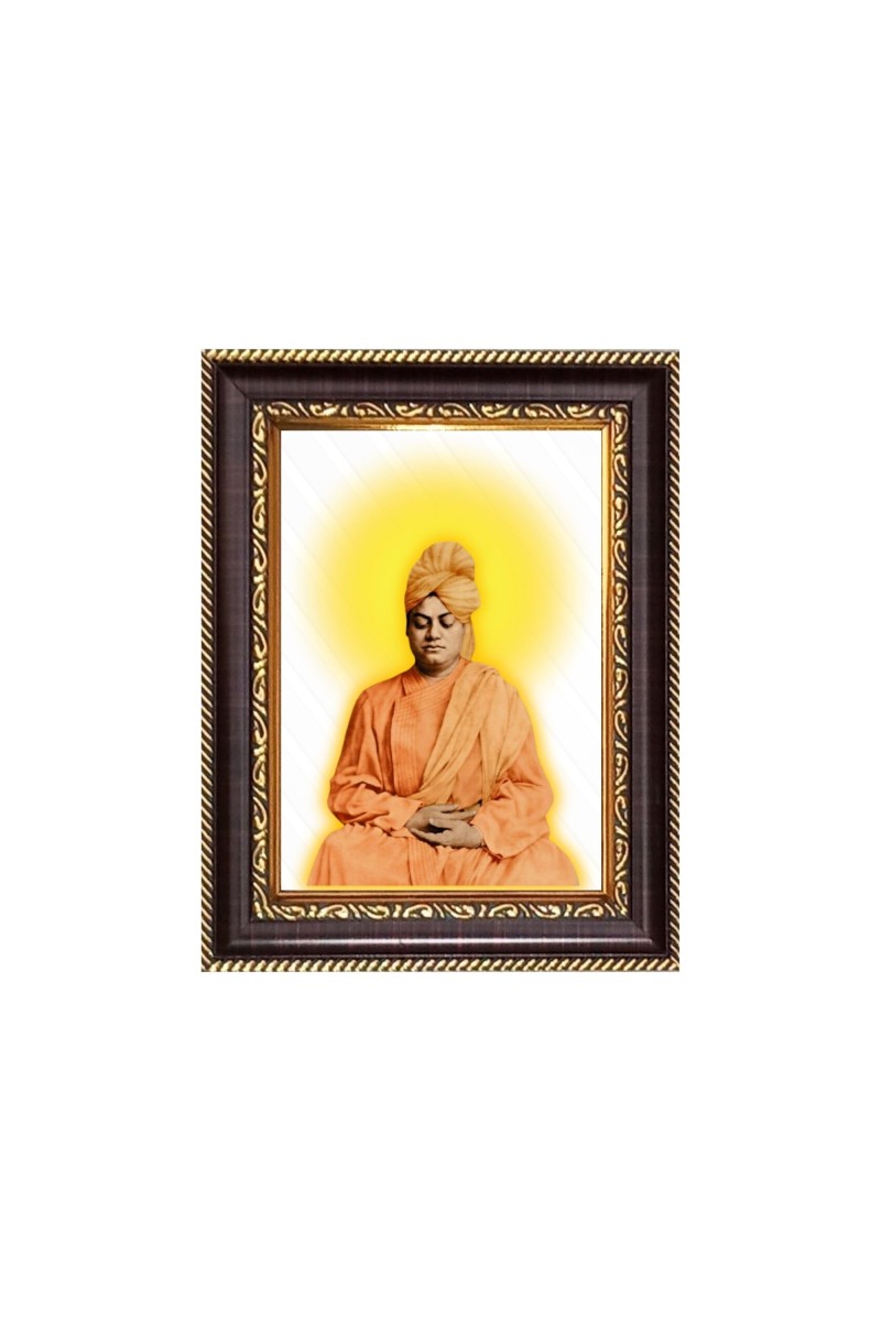 Swami Vibekananda Digital Print Photo 10.7x12.7 inches - Vibrant Religious Wall Art for Home or Office Decor.
