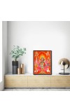 Nava Durga Laminated Photo - 7x9 Inches, Divine Blessings for Home & Office and Temple Decoration