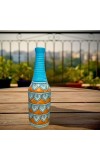 Handcrafted Ceramic Vase with Floral Pattern – Decorative Flower Vase for Living Room & Tabletop Décor (only Pot)