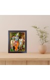 Hitech Sales Lord Krishna Photo Frame for Pooja Room, Temple Decor, Home Decoration and Gift