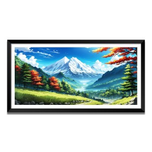 Nature Landscape Floating Frame Scenery Digital Print - (I5671) - 18x36 inch Modern Nature Wall Art for Living Room, Bedroom, Office, Hotels, Drawing Room Nature Landscape Floating Frame Scenery Digital Print - (I5671) - 18x36 inch Modern Nature Wall Art for Living Room, Bedroom, Office, Hotels, Drawing Room