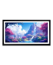 Nature Landscape Floating Frame Scenery Digital Print - (I5864) - 12x24 inch Modern Nature Wall Art for Living Room, Bedroom, Office, Hotels, Drawing Room