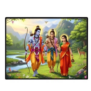 Lord RamSita,Lakshmana Laminated Photo - 9x11 Inches, Divine Blessings For Home & Office And Temple Decoration (F16047) Lord RamSita,Lakshmana Laminated Photo - 9x11 Inches, Divine Blessings For Home & Office And Temple Decoration (F16047)