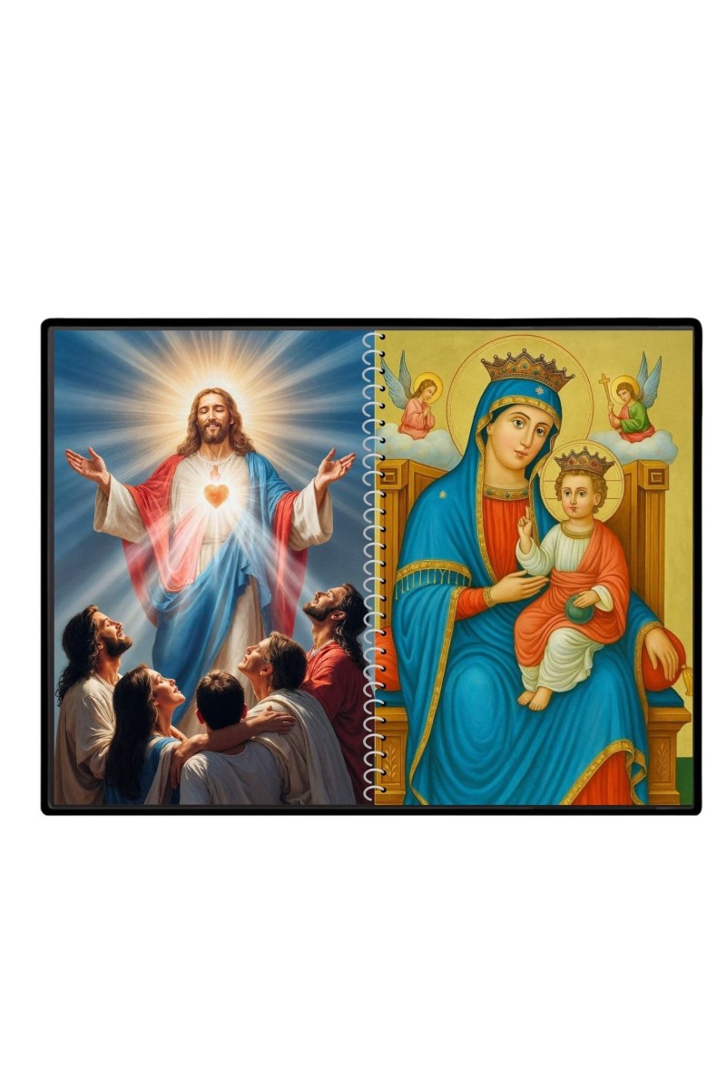 Jesus Christ - Our Lady Of Perpetual Help Laminated Photo - 11x13 Inches, Divine Blessings For Home & Office And Temple Decoration (F16363)
