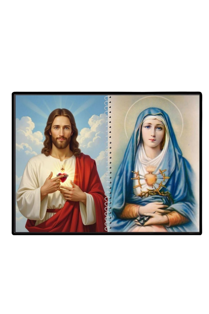 Jesus Christ - Our Lady Of Sorrows Laminated Photo - 11x13 Inches, Divine Blessings For Home & Office And Temple Decoration (F16349)