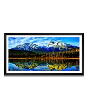 Nature Landscape Floating Frame Scenery Digital Print - (I5753) - 12x24 inch Modern Nature Wall Art for Living Room, Bedroom, Office, Hotels, Drawing Room