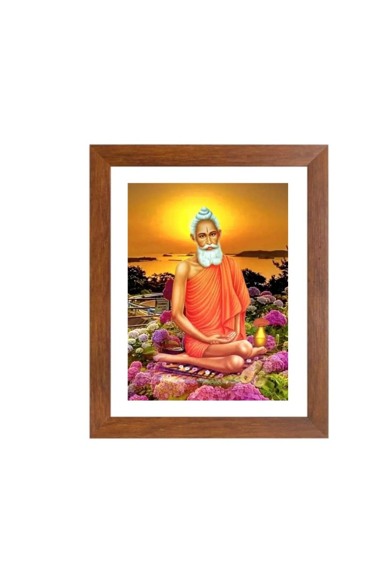 Sri Sri Lokenath Baba colored Photos in One Frame | Spiritual Devotional Wall Art | Photos for puja room, wall and table top
