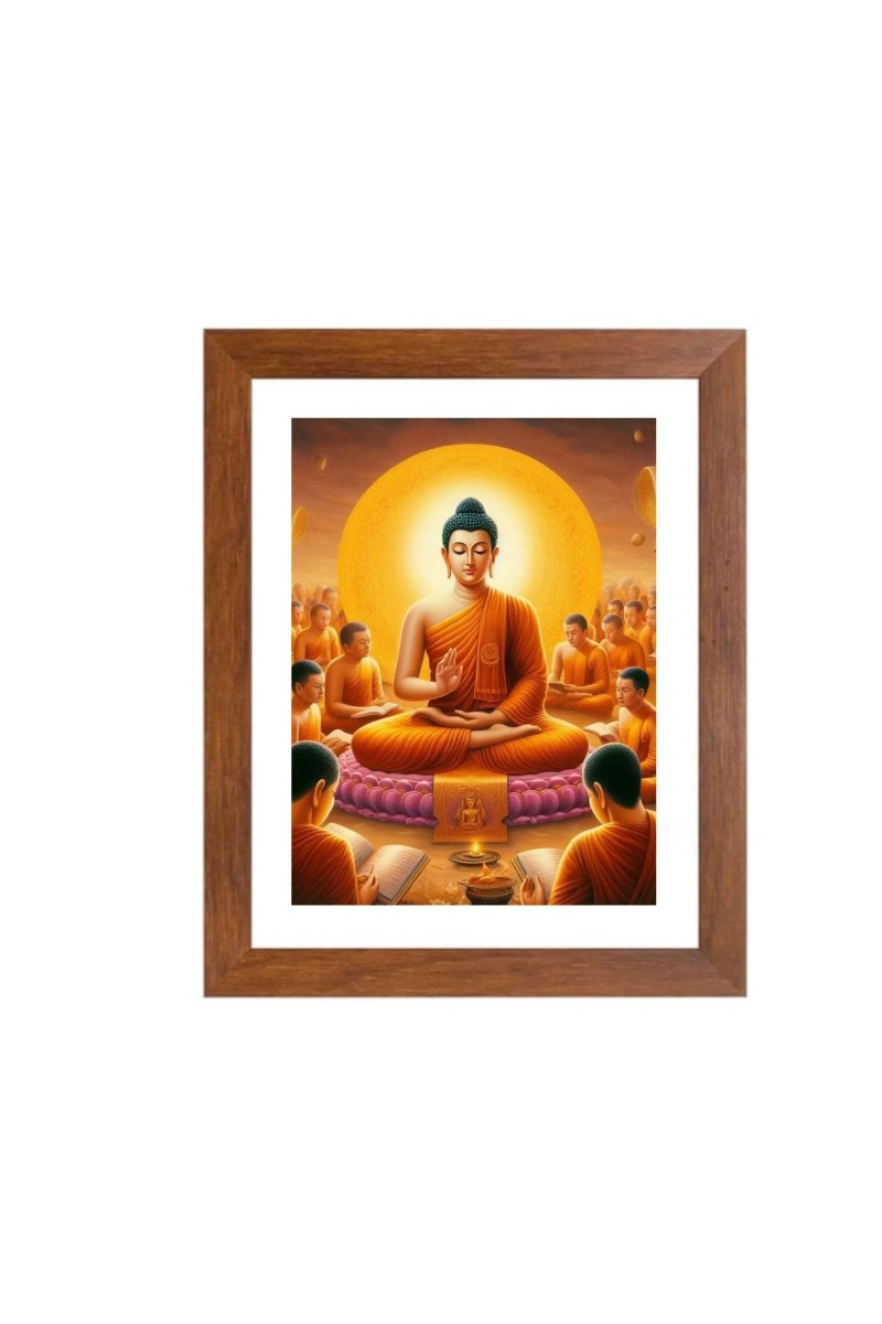 Generic Gautam Buddha Colored Photo | Spiritual Print | Ideal for Living Room, Home Office | Wall Art