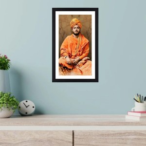 Swami Vivekananda Sitting Colored Photograph |Inspirational Wall Art | Ideal for Home or OfficeDecoration