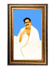 Sri Sri Baroda Digital Golden Balck Color Photo Frame | Hindu Religious Wall Decor | 10x16 Inches - Inspirational Wall Art For Office, Home Decor - Ideal Spiritual Gift (F16669)