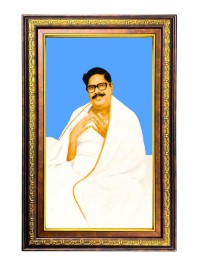 Sri Sri Baroda Digital Golden Balck Color Photo Frame | Hindu Religious Wall Decor | 14x20 Inches - Inspirational Wall Art For Office, Home Decor - Ideal Spiritual Gift (F16669)