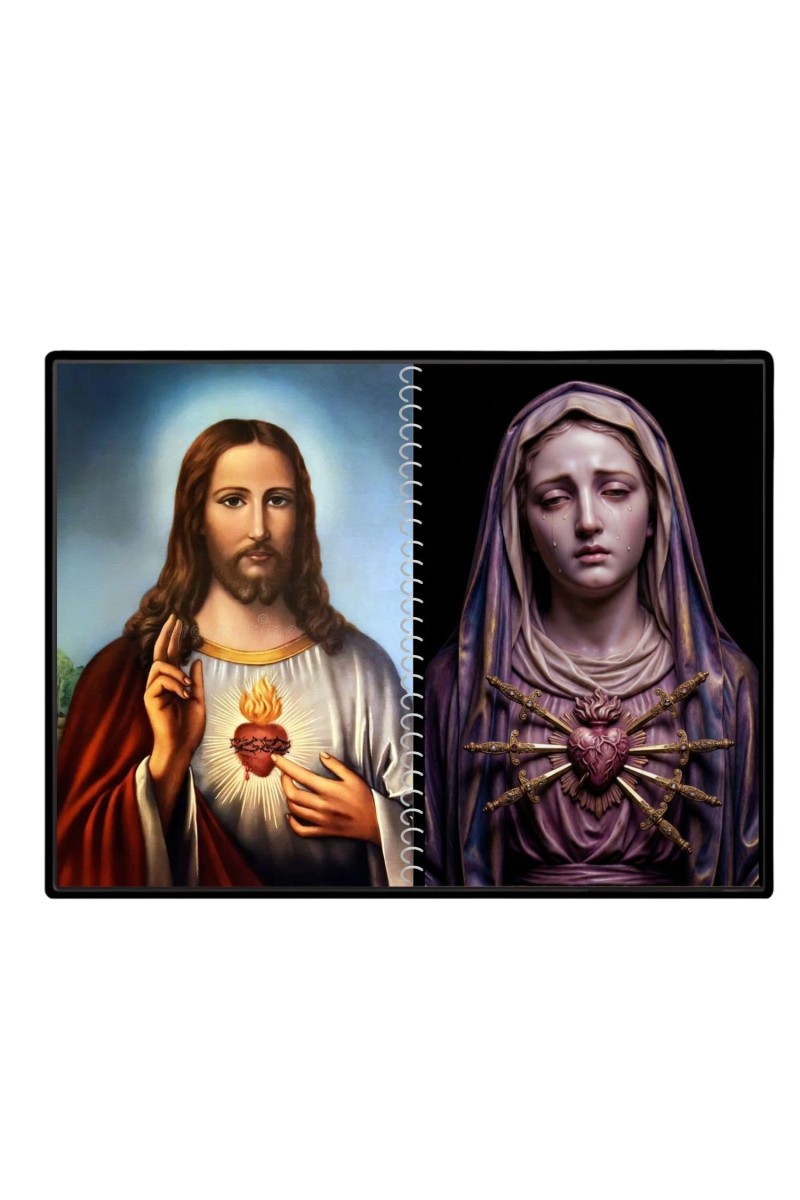 Jesus Christ - Our Lady Of Sorrows Laminated Photo - 11x13 Inches, Divine Blessings For Home & Office And Temple Decoration (F16336)