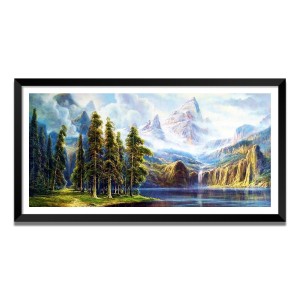 Nature Landscape Floating Frame Scenery Digital Print - (I5563) - 24x48 inch Modern Nature Wall Art for Living Room, Bedroom, Office, Hotels, Drawing Room Nature Landscape Floating Frame Scenery Digital Print - (I5563) - 24x48 inch Modern Nature Wall Art for Living Room, Bedroom, Office, Hotels, Drawing Room