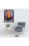 Vishwakarma Laminated Photo - 11x13 Inches, Divine Blessings for Home & Office and Temple Decoration