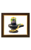 Hitech Sales Lord Shiva Shivling theam ai Photo with Beautiful 12X10 in synthetic Wood Frame With Glass Tabletop Wallmount display for home office Room decor Gift for all occations