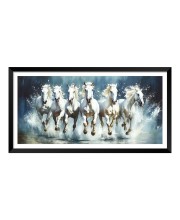 Nature Landscape Floating Frame Scenery Digital Print - (I5925) - 12x24 inch Modern Nature Wall Art for Living Room, Bedroom, Office, Hotels, Drawing Room