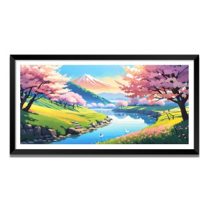 Nature Landscape Floating Frame Scenery Digital Print - (I5810) - 18x36 inch Modern Nature Wall Art for Living Room, Bedroom, Office, Hotels, Drawing Room Nature Landscape Floating Frame Scenery Digital Print - (I5810) - 18x36 inch Modern Nature Wall Art for Living Room, Bedroom, Office, Hotels, Drawing Room
