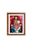 Jesus and Mother Mary Colored Photo | Religious Wall Art for Christian Home Decor | Sacred Catholic Prints for Living Room, Bedroom, or Church