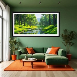 Nature Landscape Floating Frame Scenery Digital Print - (I5692) - 18x36 inch Modern Nature Wall Art for Living Room, Bedroom, Office, Hotels, Drawing Room Nature Landscape Floating Frame Scenery Digital Print - (I5692) - 18x36 inch Modern Nature Wall Art for Living Room, Bedroom, Office, Hotels, Drawing Room