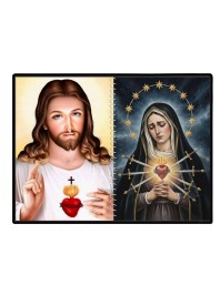 Jesus Christ-Our Lady Of Sorrows Laminated Photo - 7x9 Inches, Divine Blessings For Home & Office And Temple Decoration (F16337)
