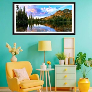 Nature Landscape Floating Frame Scenery Digital Print - (I5893) - 12x24 inch Modern Nature Wall Art for Living Room, Bedroom, Office, Hotels, Drawing Room Nature Landscape Floating Frame Scenery Digital Print - (I5893) - 12x24 inch Modern Nature Wall Art for Living Room, Bedroom, Office, Hotels, Drawing Room