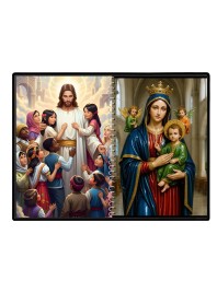 Jesus Christ - Our Lady Of Perpetual Help Laminated Photo - 13x15 Inches, Divine Blessings For Home & Office And Temple Decoration (F16368)
