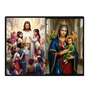 Jesus Christ - Our Lady Of Perpetual Help Laminated Photo - 13x15 Inches, Divine Blessings For Home & Office And Temple Decoration (F16368)