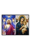 Jesus Lady Of Velankanni Laminated Photo - 11x13 Inches, Divine Blessings For Home & Office And Temple Decoration (F16212)