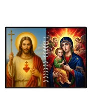 Jesus Lady Of Velankanni Laminated Photo - 11x13 Inches, Divine Blessings For Home & Office And Temple Decoration (F16207)