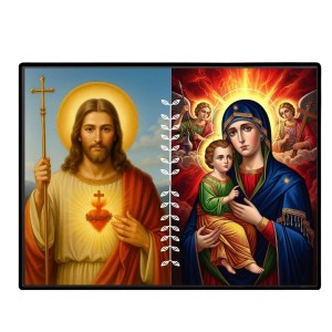 Jesus Lady Of Velankanni Laminated Photo - 7x9 Inches, Divine Blessings For Home & Office And Temple Decoration (F16207) Jesus Lady Of Velankanni Laminated Photo - 7x9 Inches, Divine Blessings For Home & Office And Temple Decoration (F16207)