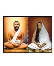 Swami Ramakrishna & Maa Sarada Devi Laminated Photo - 7x9 Inches, Divine Blessings For Home & Office And Temple Decoration (F16322)