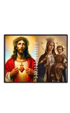 Jesus Lady Of FatimaLaminated Photo - 5x7 Inches, Divine Blessings For Home & Office And Temple Decoration (F16230)