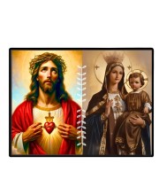 Jesus Lady Of FatimaLaminated Photo - 11x13 Inches, Divine Blessings For Home & Office And Temple Decoration (F16230)